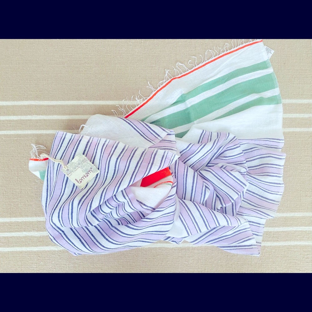 Lemlem Ethiopian Cotton Striped Scarf